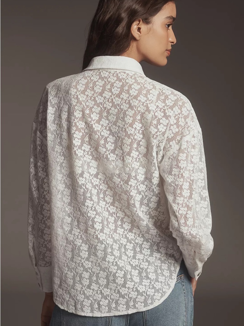 Cloth & Stone White Button Down Long Sleeve XL Coastal Minimalist Feminine Top - Picture 2 of 9